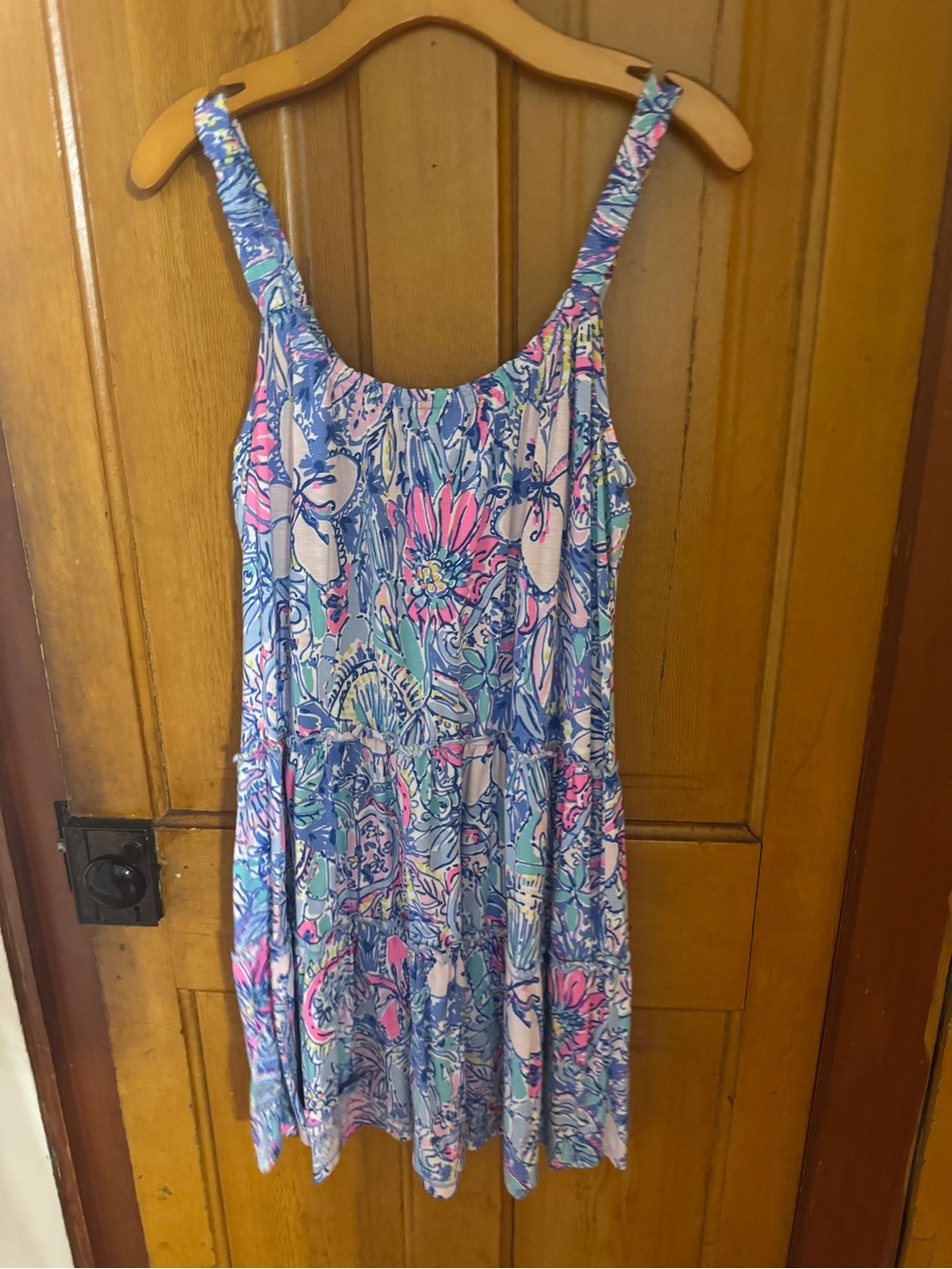 Lilly Pulitzer Pastel Blue & Pink Floral Sundress